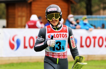 Fragment zawodów Mistrzostw Polski w skokach narciarskich